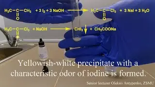 Iodoform test (acetone identifying reaction)