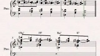 Exercise in ii7 - V7  chords in descending  whole tone progressions