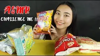 ✅ ASMR Challenge to eat 5 snack packs (EXTREME STICKY SOUNDS ) No Talking MUKBANG