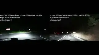 LUXSTER 2024 Punisher LED vs HIKARI HyperStar LED High Beam