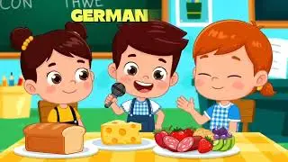 German Food Vocabulary Rap for Kids 🍎🥖 | Learn German Through Music & Animation