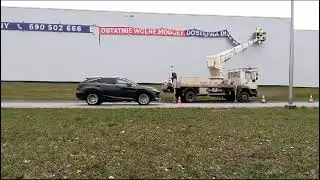 Wumag WT350,  montaz reklamy.