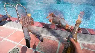 GTA 5 - Fire Bottle vs NPC's Ragdolls Ep.8 | Euphoria Physics Ragdolls