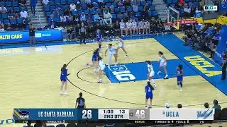 Gabriela Jaquez DRAINS the Transition Triple vs. UCSB | UCLA Women's Basketball