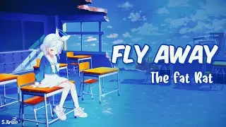 Fly Away - TheFatRat [ Lyrics // Speed Up ] | Arona - Blue Archive Live2D