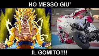 Ho messo giu il gomito!! - La posizione in sella