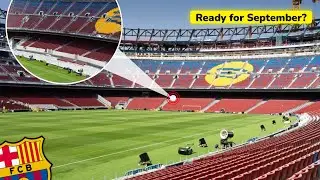 Camp Nou Update &ndash; August 20, 2025 || South Goal Glass & New Elevator Installed!