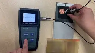 HUATEC HEC-101 Eddy Current Conductivity Meter Calibration, test conductivity of Aluminum and Copper