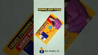 Professional Thumbnail Design Tutorial | Easy Step-by-Step Guide🥀▶️۔  #shorts