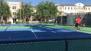 Nick Krygios serving at 🎾EVERT TENNIS ACADEMY🎾