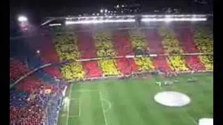 Himne Barça @ Camp Nou: FC Barcelona - Real Madrid 23.12.07