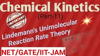 Lindemann's Unimolecular Reaction Rate Theory