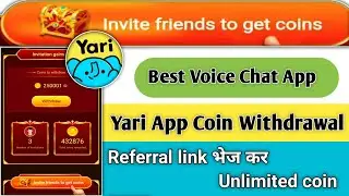 Yari voice chat app unlimited free coins Tricks | voice coins withdraw kaise kare #highlights #yari