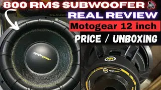 Motogear 800 rms subwoofer unboxing !Best 800 rms subwoofer ! Heavy bass subwoofer output #motogear 