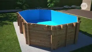 Aufbauvideo (Animation) von unserem ovalen Holzpool Sunbay
