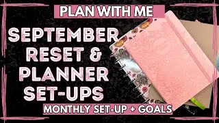 Plan With Me: September Reset & Planner Set-Up [Monthly Set-Up + Goals}