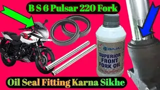 220 Pulsar fork Oil seal kaise change karen.  #J R Auto Official ❤️