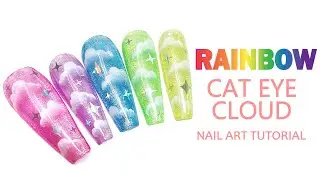 Cat Eye Cloud Nail Art Tutorial