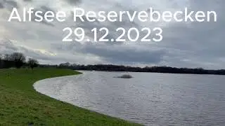 Hochwasser Nordkreis Osnabrück - Alfsee Reservebecken