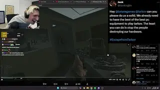 xQc умирает, смеясь над читерством в Tarkov от Frying Players CPU