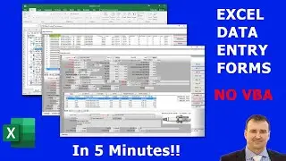 How to Create Advanced Excel Data Entry Forms In 5 Minutes No VBA (Professional way)