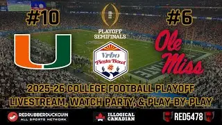 College Football Playoff Semifinals Live Play-By-Play: #10 Miami (FL) (12-2) vs #6 Ole Miss (13-1)