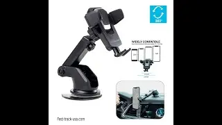 How to Install Car Phone Mount Holder  One Touch  Adjustable Long Neck on your Car