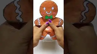 Расслабляющий пряничный человечек из бумаги своими руками ✂️ | Увлекательное рождественское рукод...