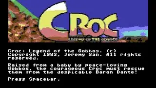 Commodore 64 Longplay (Argonaught Software) Croc Legend of the Gobbos 2025