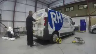 Van Signwriting Installation for Robert Hutchings Plumbing & Heating | Creative Solutions