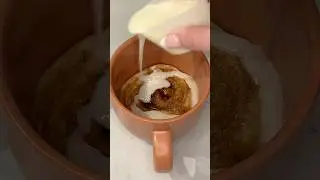 viral microwave cinnamon rolls recipe 🥮 #shorts #easydessert #recipe #easyrecipe #viralrecipe
