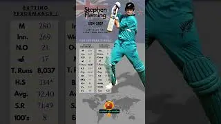 Stephen Fleming - Cricketer ODI Statistics 📊