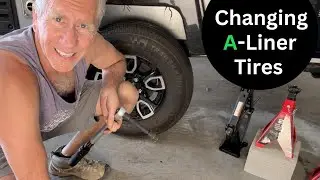 Changing the Tires on an A-Liner Pop Up Camper