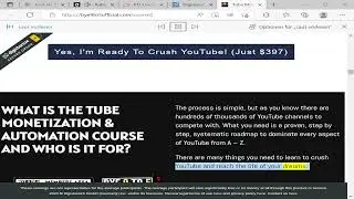Tube Monetization and Automation Program - Peak Inside The Program! 55+ Hours / 300+ Videos / 80+...