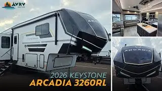 2026 Keystone Arcadia 3260RL Walkthrough | Rear Living Fifth Wheel with Modern Luxury