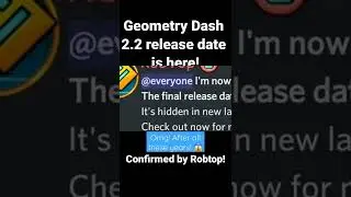 Geometry Dash 2.2 Release Date Is Here!