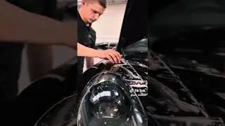 PPF Installation on a Porsche Front Wing #automobile #ppf