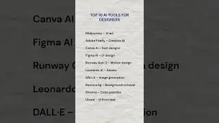 Looking for the best AI tools in 2026? TOP 10 AI TOOLS FOR DESIGNERS #2026