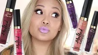 Too Faced Melted Latex Liquified High Shine Lipstick Lip Swatches