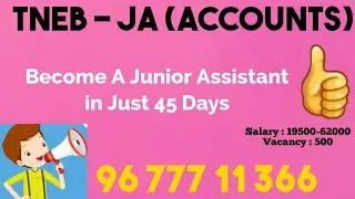 TNEB JUNIOR ASSISTANT ACCOUNTS I AUDITING PART 1 | TNEB JA ACCOUNTS EXAM PREPARATION 2020