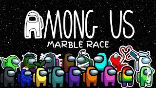 AMONG US Marble Race in Algodoo/ R & J MARBLE RACE MASTER