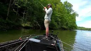 Fishing Cheat Lake WV. 2nd round of Appalachain Bassmasters
