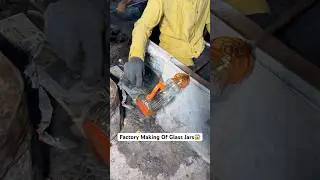 Factory Making of Glass Jars😱|| #ytshortsindia #youtubeshortsindia #shortsindia #shorts