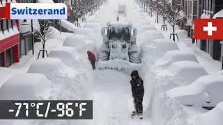 Switzerland is Frozen ! ❄️ Homes & Cars Buried Under Mountains of Snow in Wengen & Klosters