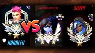 HARBLEU ZARYA VS SLEEPY ANA + JOOMLA WIDOW MAIN! [ OVERWATCH SEASON 23 TOP 500 ]