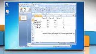 How to make a line graph in PowerPoint 2007