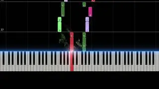 Hallelujah by Leonard Cohen &ndash; Grade 1 Easy Piano Sheet with Lyrics, Color Notes PDF
