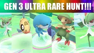 Pokemon Go - Gen 3 ULTRA RARE HUNT + Mass Egg Hatching!