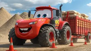 McQueen Mech vs Megatron Warrior Robot Dog Epic Thunder Valley Rescue! 🔥💥Episode 3