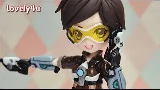 11】How to make Anime Figure/Overwatch Tracer【Clay Tutorial/ DIY/Lovely4u】